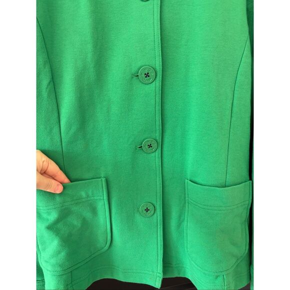 NWT Sag Harbor Sport Solid Green Sport Jacket Button Up Size XL Cotton - Picture 2 of 8